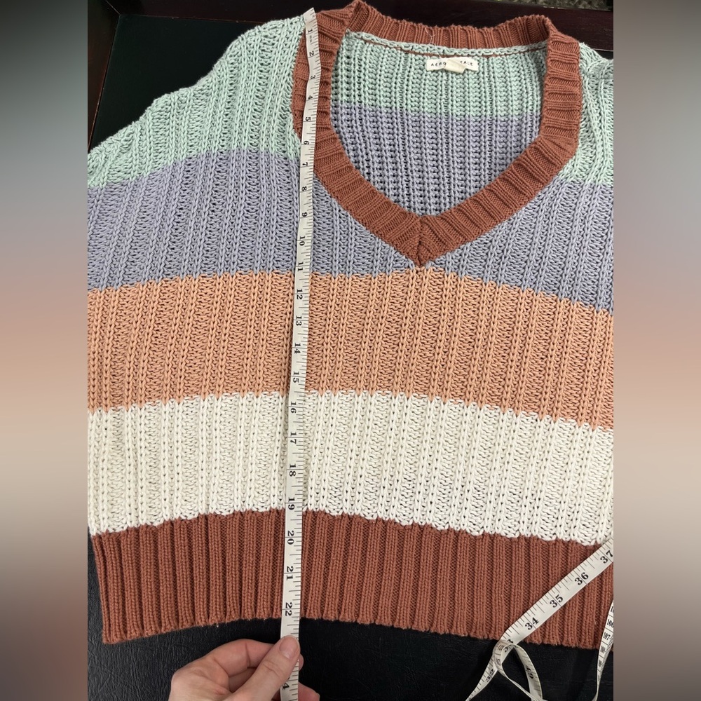 Aeropostale chunky knit sweater size large - Picture 7 of 8